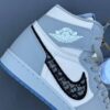 converted-11 کفش نایک ایر جردن وان ساقدار دیور گری Nike Air Jordan 1 High Dior Grey