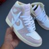 converted-3 کفش نایک ایر جردن وان ساقدار واشد صورتی Nike Air Jordan 1 High Washed Pink
